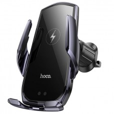 Автотримач з бездротовою зарядкою Hoco CA202 Plus 5W-15W Black