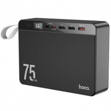 Зовнішній акумулятор (павербанк) Hoco J94 Overlord 22.5W 75000 mAh Black