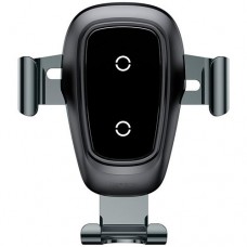 Автомобільний тримач для смартфона Baseus Metal Wireless Charger Gravity Car Mount Tarnish (WXYL-B0A)