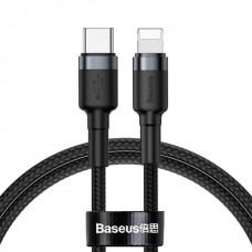Кабель Lightning Baseus Cafule Cable Type-C to Lightning PD 18W 1m Black (CATLKLF-G1)