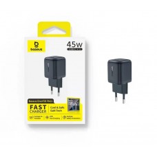 Мережевий зарядний пристрій 45W Baseus EnerFill FN22 GaN Type-C Fast Charger швидка зарядка QC3.0/PD3.0 (EO01233)