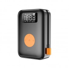Автомобільний насос WiWU WI-AI003 Portable Cordless Tire inflator Black. Акумуляторний компресор 5000mah