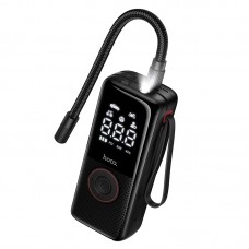 Акумуляторний насос для авто HOCO ZP18 4000 mAh. Компресор для підкачування шин з ліхтарем