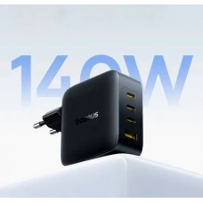 Мережевий зарядний пристрій Baseus Enerfill FH11 GaN 140W 3xUSB-C + 1USB-A