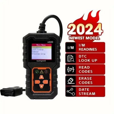 Автосканер OBD2 V600 діагностика системи двигуна, зчитувач кодів несправностей. Англіська, Російська