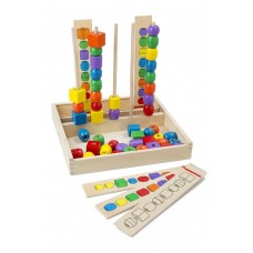Головоломка Melissa&Doug Развивающий набор деревянных бусин (MD570)