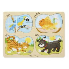 Дерев'яні пазли 4 в 1 "Домашні тварини" Melissa&Doug (MD9861)