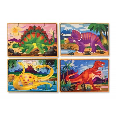 Набір із 4 пазлів в коробці "Динозаври" Melissa&Doug (MD3791)