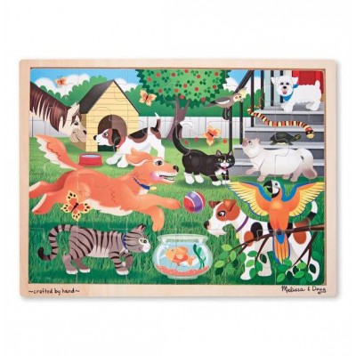 Пазл початкового рівня "Домашні тварини", 24 елемента Melissa&Doug (MD19059)
