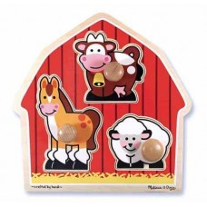 Формовий пазл для малюків "Тварини з ферми" Melissa&Doug (MD2054)