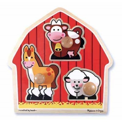 Формовий пазл для малюків "Тварини з ферми" Melissa&Doug (MD2054)