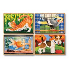 Набір із 4 пазлів в коробці "Домашні тварини" Melissa&Doug (MD3790)