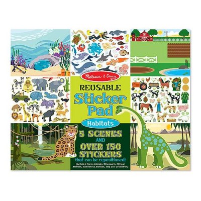 Набір багаторазових наліпок "Місця існування тварин" Melissa&Doug (MD14196)