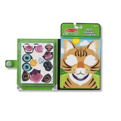 Блокнот з багаторазовими наліпками "Домашні тварини" Melissa&Doug (MD30512)