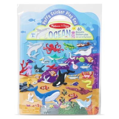 Об'ємні багаторазові наліпки "Океан" Melissa&Doug (MD30520)