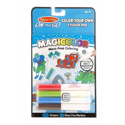 Магічні наліпки-розмальовки - блакитні Melissa&Doug (MD9130)