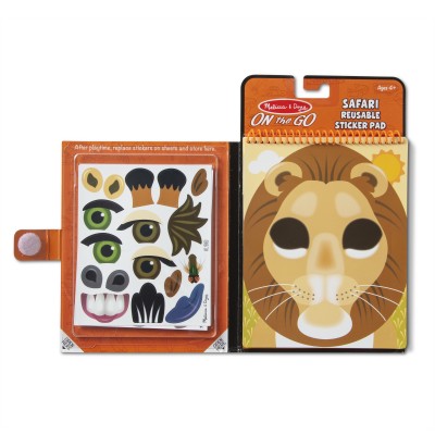 Блокнот з багаторазовими наліпками "Сафарі" Melissa&Doug (MD30510)