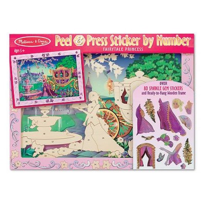Об'ємна наліпка за номерами "Казкова принцеса" Melissa&Doug (MD4009)